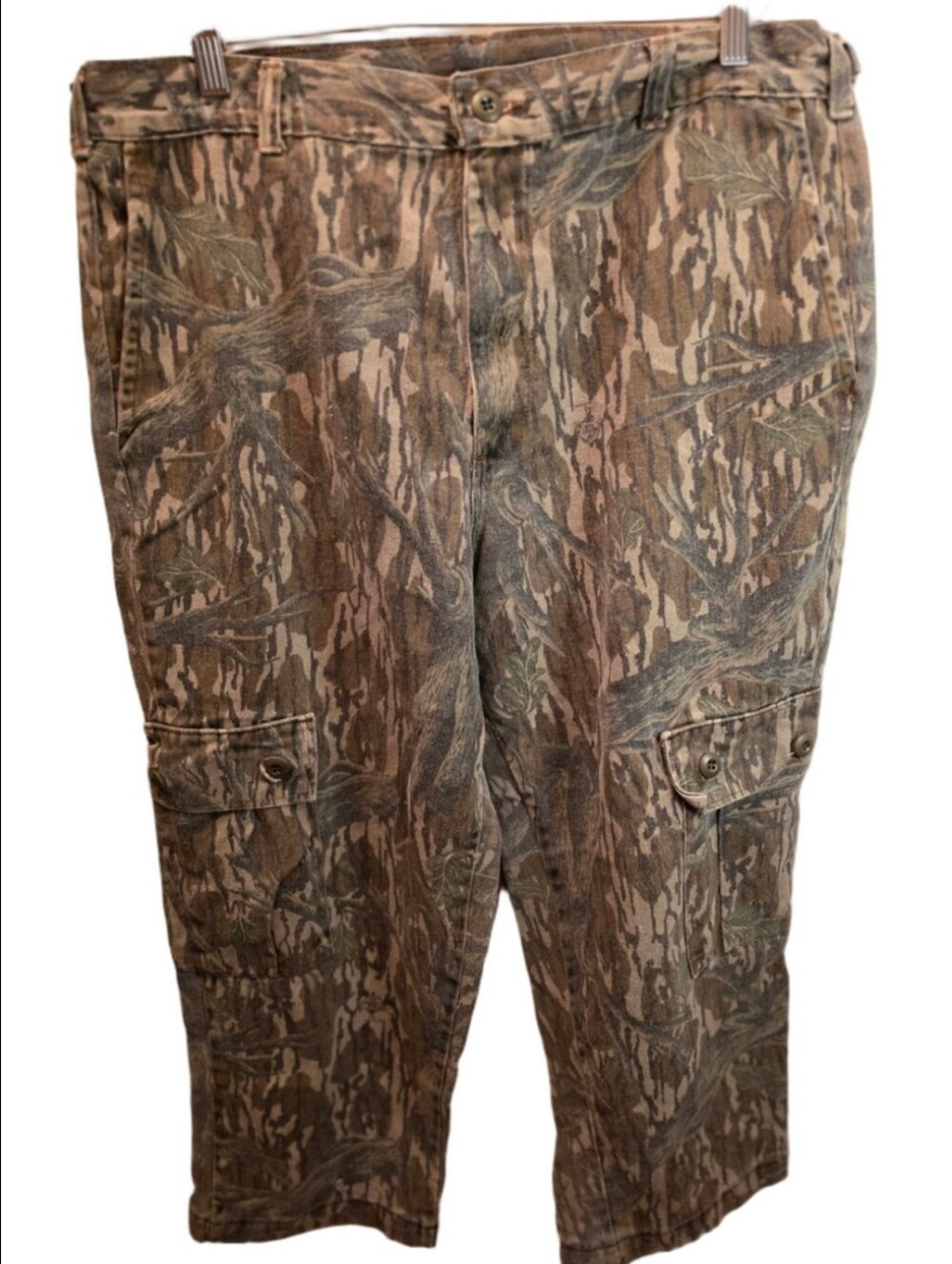 Vintage Woodland Camo Cargo Pants Baggy Utility Hunting Gorpcore 36 Waist